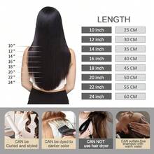 Lsybeauty Thick Tape In Human Hair Extensions ,Seamless  Skin Weft Extensions ,Remy  Human Hair,Multicolor  Color,Silky Straight For Fashion Women  ,16-26inch ,Easy To Apply (1B60# ,50g 20pcs/Package) - 1B60# - View 3