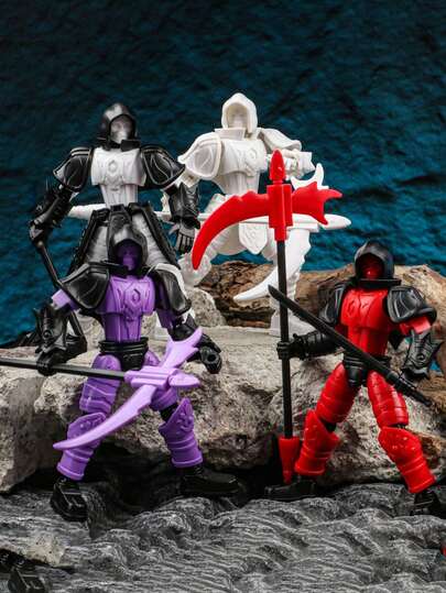 1pc Movable Anime Skeleton Character Action Figure, Mecha Lucky 13 Series Desktop Decor