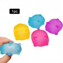 1/5/10个装 4色塑料泡泡球，弹性泡泡气球，吸管吹泡泡创意派对气球，节日庆典派对皮纳塔填充物礼品（颜色随机，含吸管） - 彩色 - 查看 19