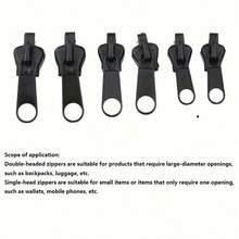 12pcs Zipper Sliders, Instant Zipper Repair Kit With Buttons Hook, Durable Metal Zipper Replacement Set For Jackets, Bags And Clothing - Zhishangshui - View 7