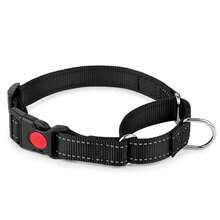 1pc Reflective Martingale Dog Collar With Quick Release Buckle, Non-Choke Martingale Dog Collar, Durable Nylon Dog Collar - Reflective Nylon Dog Collar, Suitable For Small To Large Dogs Choke-Free Training Collar - Gentle Control, Durable - Multicolor - View 15