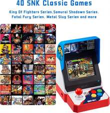 Neogeo Mini Arcade Versión Japonesa con 40 Juegos Clásicos de SNK Precargados, Pantalla LCD de 3.5",  y 2 Puertos para Controles - 1 - Ver 2