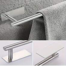 6pcs Bathroom Hardware Set - Towel Rack, Toilet Paper Holder, Robe Hook, Wall Mounted, Mother's Day Gift - Multicolor - View 5