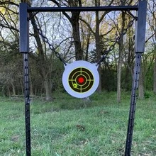 100/200pcs Shooting Target Papers, 3-Inch Splatter Target Stickers Self-Adhesive, Suitable For Shooting Range, Reactive Targets For Air Gun, Rifle, Pistol Practice - Black - View 5