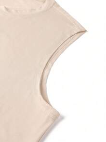 GRDR Men's Summer Printed Round Neck Casual Tank Top - Apricot - View 4