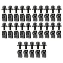 10/20/50pcs Multi-Functional Durable Metal Self-Tapping M6 Screw Set - Includes U-Clips, Machine Bolts, Rivets And Fasteners, Anti-Corrosion Auto Repair Parts Suitable For Motorcycle Engine Cover, Car Bumper Lining, Bumper, Body Panel And Safety Fixation - A - View 11