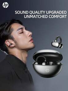 HP H10M 开放式无线耳机，蓝牙 5.4 轻巧耳机，IPX4 防水，30 小时续航，带麦克风，适用于学生、办公、游戏和安卓设备 - 查看 11