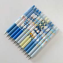 6pcs Cute Duck Shaped Erasable Gel Pens, Black Ink With 0.5mm Tip, Smooth Writing & Quick Drying, Suitable For School Supplies, Office Use And Perfect Gifts (Random Colors) - A - View 3