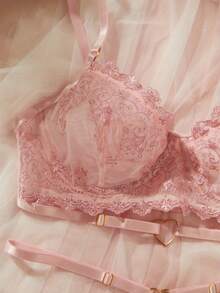 Women's Lingerie Set - Hồng - Xem 6