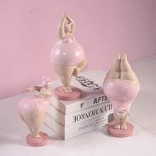 1pc Plus Size Women's Fashionable Artistic Resin Sculpture | Handmade Resin Home Decor, Suitable For Living Room And Office, Modern Home Decoration, Applicable For Various Room Types And Holidays - 1PC - View 5