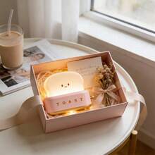 Desk Decor Toaster Lamp, Rechargeable Small Lamp With Smile Face Toast Bread Cute Toaster Shape Room Decor Night Light For Bedroom, Bedside, Living Room, Dining, Desk Decorations, Gift,Decoración Habitation,Lampara Mesita De Noche - Sầu riêng đỏ - Xem 5