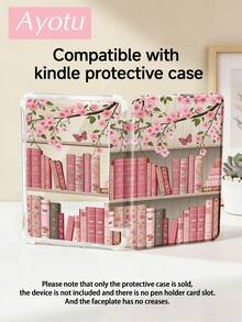 Ayotu 粉色樱花书架保护套,Y型支架翻盖设计,兼容iPad A16、iPad Pro 13/12.9/11、iPad Air 11/13、iPad mini、iPad Air 11英寸、Kindle(第11代,2024年发布)、Kindle Paperwhite(第12代,2024年发布) - 彩色 - 查看 10