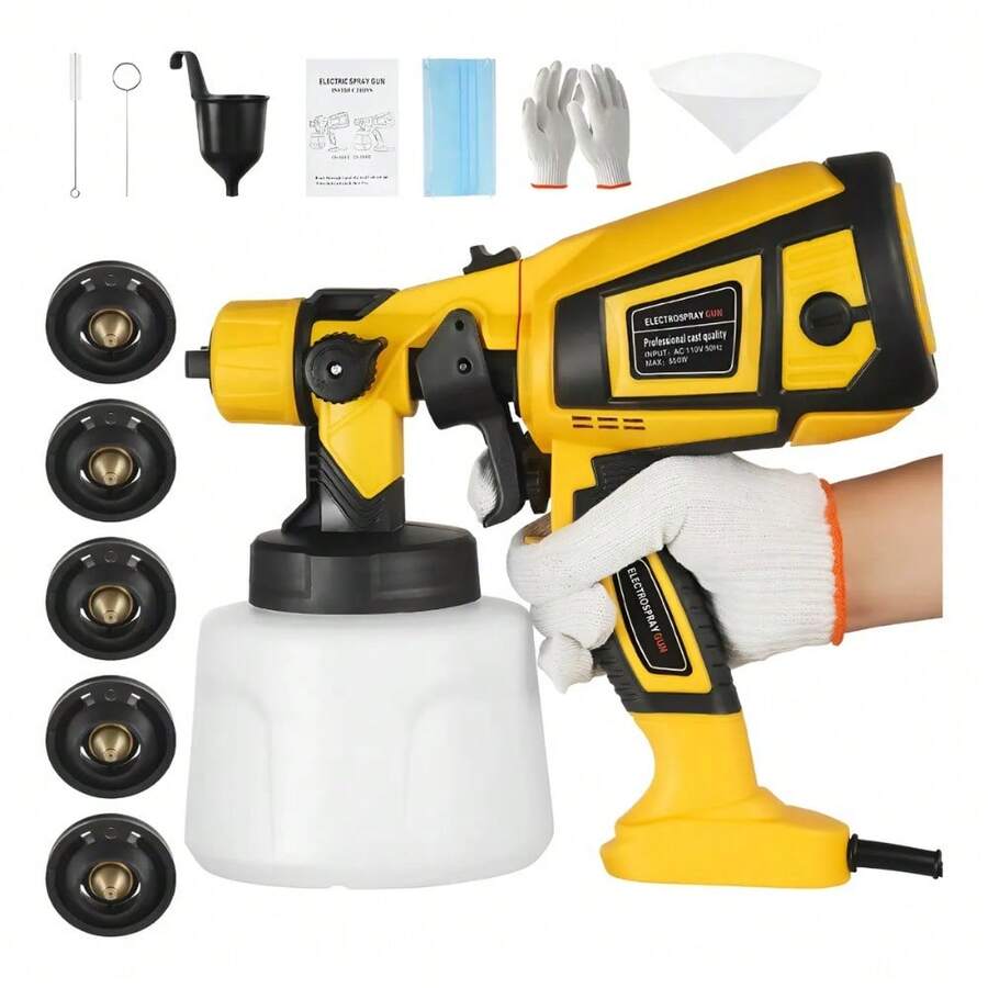 Máquina De Pintura Eléctrica Con Pistola De Pintura 1400 Ml - Tipo de Enchufe A Japonés (100V) - Ver 1