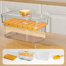 1 Set Homemade Ice Cube Tray Kit, Includes Storage Box And Ice Scoop, Covered Ice Cube Trays, Reusable Ice Maker, Fridge DIY Ice Mold, Ice Making Tools - Mold, Essential Summer Accessory, Help You Make Perfect Chilled Drinks, 34-Cavity And 68-Cavity Options, Single-Layer And Double-Layer Design, Easy Release, Plastic Material, Household Essential, Refrigerator Ice Cube Mold - Multicolor - View 9
