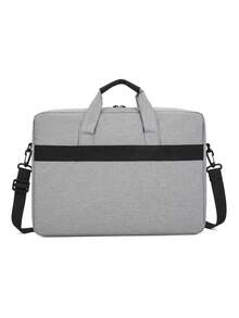 Waterproof Laptop Bag, Large Capacity Portable Laptop Bag, Shockproof Crossbody Laptop Bag - Grey - View 6