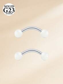 CIZME Khuyên xỏ lông mày, vành tai, sụn tai, sụn tai, daith bằng hợp kim titan 16G, khuyên môi, khuyên tạ, trang sức xỏ khuyên cơ thể, vòng giữ khuyên 8mm 10mm - Quả thạch - Xem 5