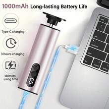 二合一迷你电动磨脚器，自动磨脚砂纸，抛光修脚器，去除足部干燥、硬皮、死皮和老茧，1000mAh - 彩色 - 查看 10