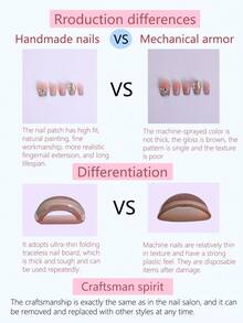 Leopard Print Fashion Press-On Nails, Suitable For Daily Wear - Multicolor - View 8