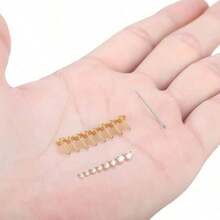 10 chiếc khuyên môi vàng 16G, khuyên xỏ môi/mũi/tai có ren trong, phụ kiện xỏ khuyên Ashley, khuyên tai kẹp. - Nhiều màu - Xem 5