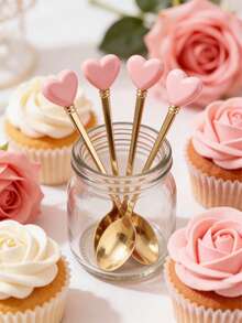 Bộ 1/4 thìa bằng thép không gỉ, dùng được trong máy rửa chén, lý tưởng cho gia đình, nhà bếp, nhà hàng, tiệc tùng, lễ Phục sinh và Ngày của Mẹ. - Nhiều màu - Xem 5