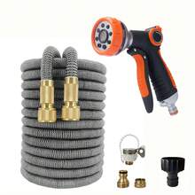 GOUN HOSE Ống tưới vườn co giãn linh hoạt chất lượng cao, vòi phun áp lực cao, súng phun rửa xe, ống dẫn nước tưới vườn có thể mở rộng. - A - Xem 16