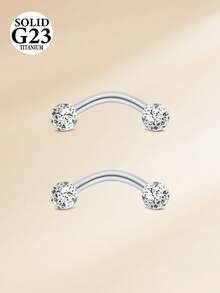 CIZME 2 piezas 16G 8/10mm Joyería de perforación de barra curva de aleación de titanio para cejas/rook/snug/labio vertical/VCH/ojos de serpiente/anti-trago/Christina/daith/ombligo/puente/capucha/superficie para mujeres y hombres - bola de lentejuelas - Ver 4