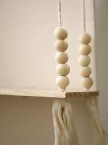 1pc Boho Style Wall Hanging Storage Rack, Woven Hanging Organizer, Aesthetic Home Decor, Minimalist Nordic Wall Mounted Storage Rack, Plant Display Shelf, Rustic Wall Hanging Storage Rack, Hanging Storage Rack, Suitable For Living Room, Bedroom, Bathroom, Kitchen, Balcony Decor, Plant Display Rack, Decorative Storage Rack, Modern Cozy Home Style, Space-Saving Wall Mounted Display Rack - Multicolor - View 8