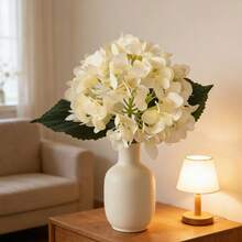 1 bông hoa cẩm tú cầu giả bằng lụa, kích thước 18,5 inch, chất lượng cao, giống như thật, thích hợp để tự làm bó hoa cưới, trang trí tiệc, nhà cửa, nhà bếp, sân vườn, khách sạn, văn phòng, Tết Nguyên Đán, Ngày của Mẹ, trang trí tựu trường, vòng hoa tự làm, quà tặng. - Nhiều màu - Xem 11