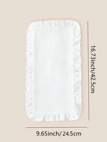 4pcs Soft Comfortable Breathable Baby Burp Cloths, 100% Cotton Unisex For Boys And Girls - White - View 5