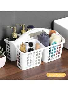 1 chiếc giá đựng đồ dùng nhà tắm cầm tay bằng nhựa dung tích lớn, giỏ đựng đồ dùng phòng tắm, giỏ đựng đồ tiện dụng. - Phiên bản nâng cấp với nhiều màu sắc - Xem 9