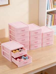 1pc Multifunctional Girl's Vintage Design 2/3/4/5 Drawer Cabinet, Sturdy And Durable, Can Store Hair Accessories, Sundries, Etc., Suitable For Children's Room - Multicolor - View 7