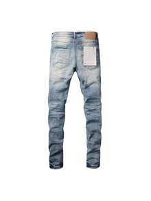2026 High-Quality Men's Classic Versatile Jeans - Fashionally Slim-Fitting Petite Jeans - Valentine's Day Gift - Best-Selling Men's Jeans - Store Ranking - 藍色N16 - 查看 4