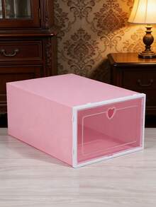 6/12pcs Transparent Stackable Shoe Boxes Foldable Plastic Storage Containers For High Heels Sneakers Boots All Types Of Shoes Space Saving Organizer Entryway Bedroom Dorm Office Closet Shoe Rack Set Clear Display Dust Proof Protection - View 8