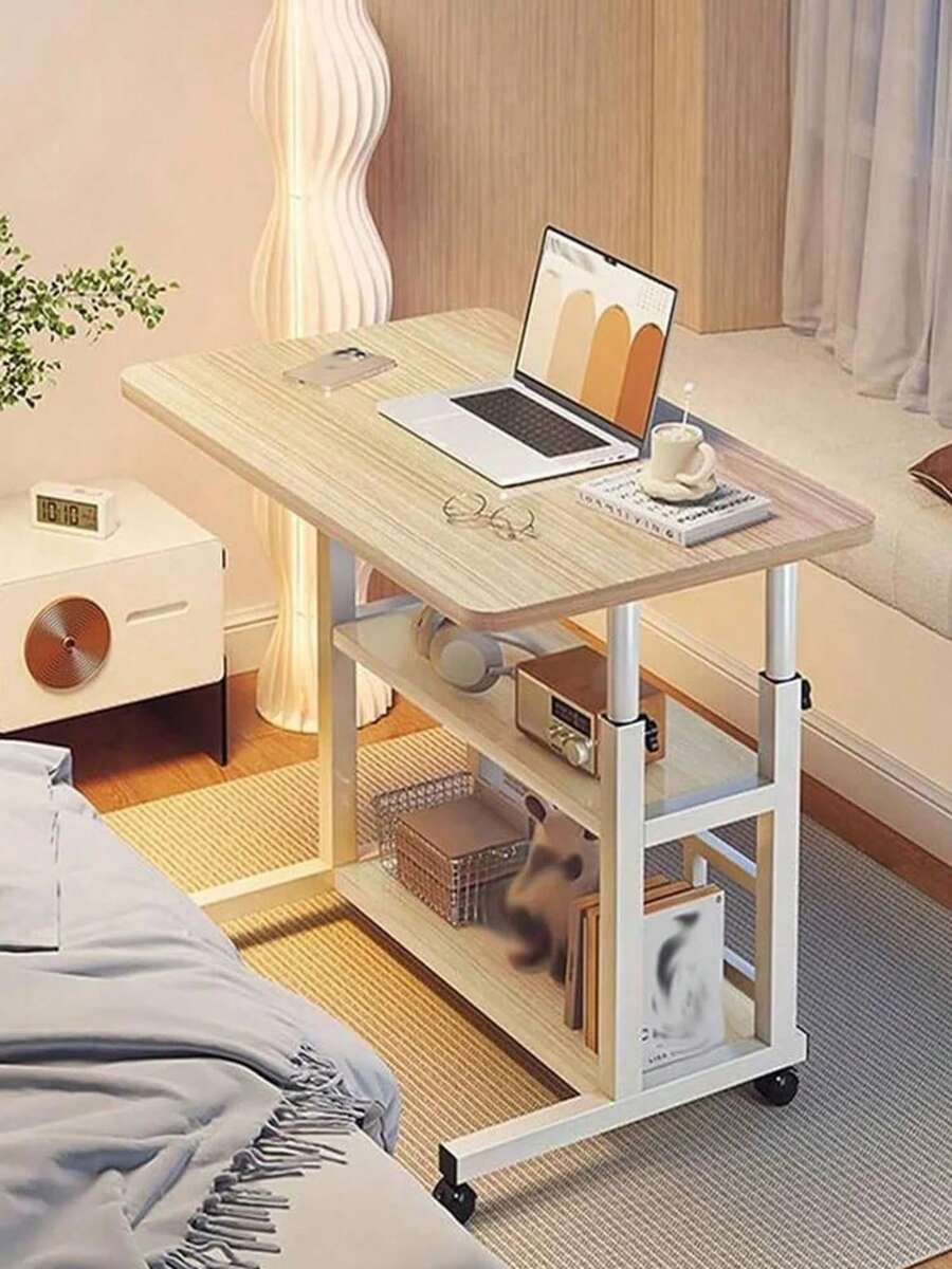 Mesa Escritorio Ajustable Para Oficina Y Hogar Mesa Auxiliar - Amarillo - Ver 1