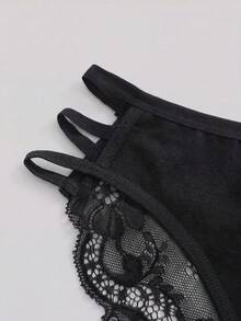 3pcs Breathable Romantic Sexy Lace Patchwork Women's Panties - Multicolor - View 5