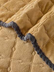 1 chiếc đệm sofa nhung sữa kẻ caro trơn, đệm ngồi dày chống trượt, phù hợp cho sofa 1-4 chỗ ngồi, đệm bảo vệ sofa có thể giặt máy quanh năm. - Màu vàng - Xem 8