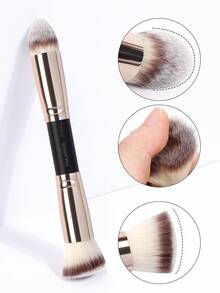 MAANGE 6pcs Professional Makeup Brush Set: Includes Foundation Brush, Blush Brush, Powder Brush, Eyeshadow Brush, Blending Brush, Highlighter Brush, Concealer Brush, And Contour Brush Makeup Tools Kit Beauty Brush Kit Gift For Women & Girl Travel Makeup Brush Set - Multicolor - View 9