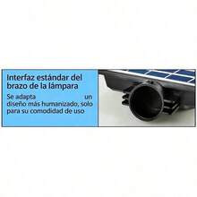 Farola solar de 3 cabezales (sin poste), farola solar integrada, luz para patio, aplique LED. - 1 unidad - Ver 5