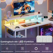 Devoko Home Office Desks - White - View 3