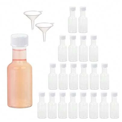 22/4pcs Plastic Water/Liquor Bottles, Mini Alcohol Bottles, Portable Travel Water Bottles, Leak-Proof Reusable, Multiple Capacity Options, Ideal Easter & Holiday Gifts, Essential For Summer Weddings, Parties, Picnics