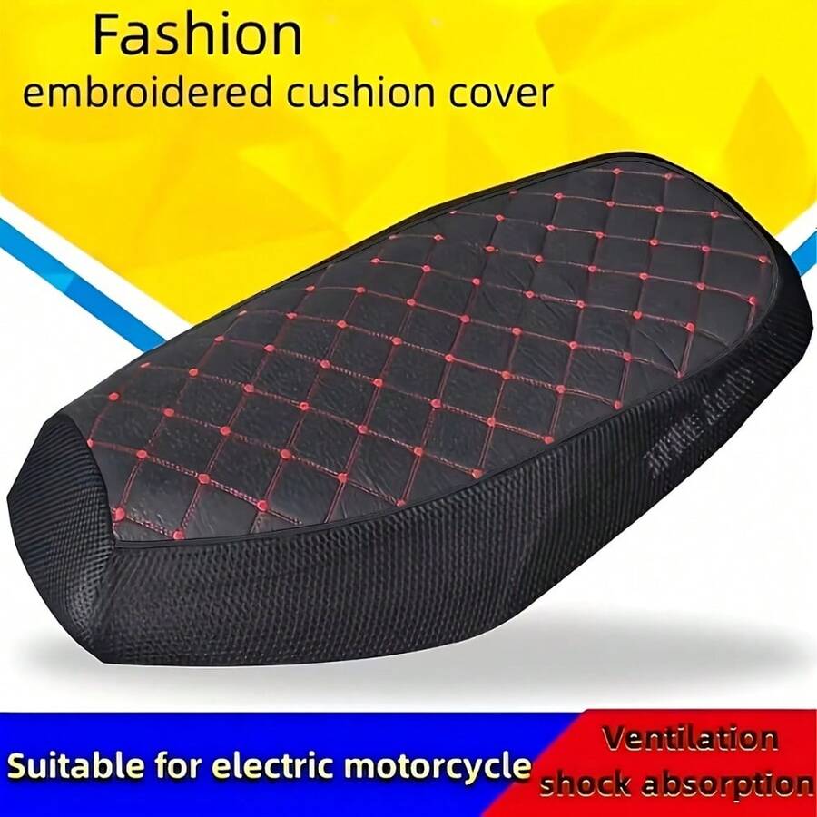 1 chiếc bọc yên xe máy/xe tay ga điện màu đen, chống thấm nước, thoáng khí, có lớp chần bông, dùng được cả bốn mùa.