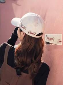 1PC Women's Ponytail Baseball Cap, Adjustable Summer Versatile Street Fashion Baseball Cap, Men's Outdoor Sun Protection Casual Sports Baseball Cap, Beach Sun Protection Cap, Women's Hat - A - View 3