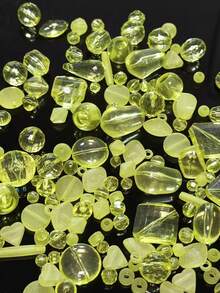 Mezcla de acrílico y gelatina, cuentas teñidas, cuentas sueltas, material de cuentas hecho a mano para DIY, pulseras, accesorios para cadenas de teléfono móvil, uso de cuentas irregulares - Multicolor - Ver 10