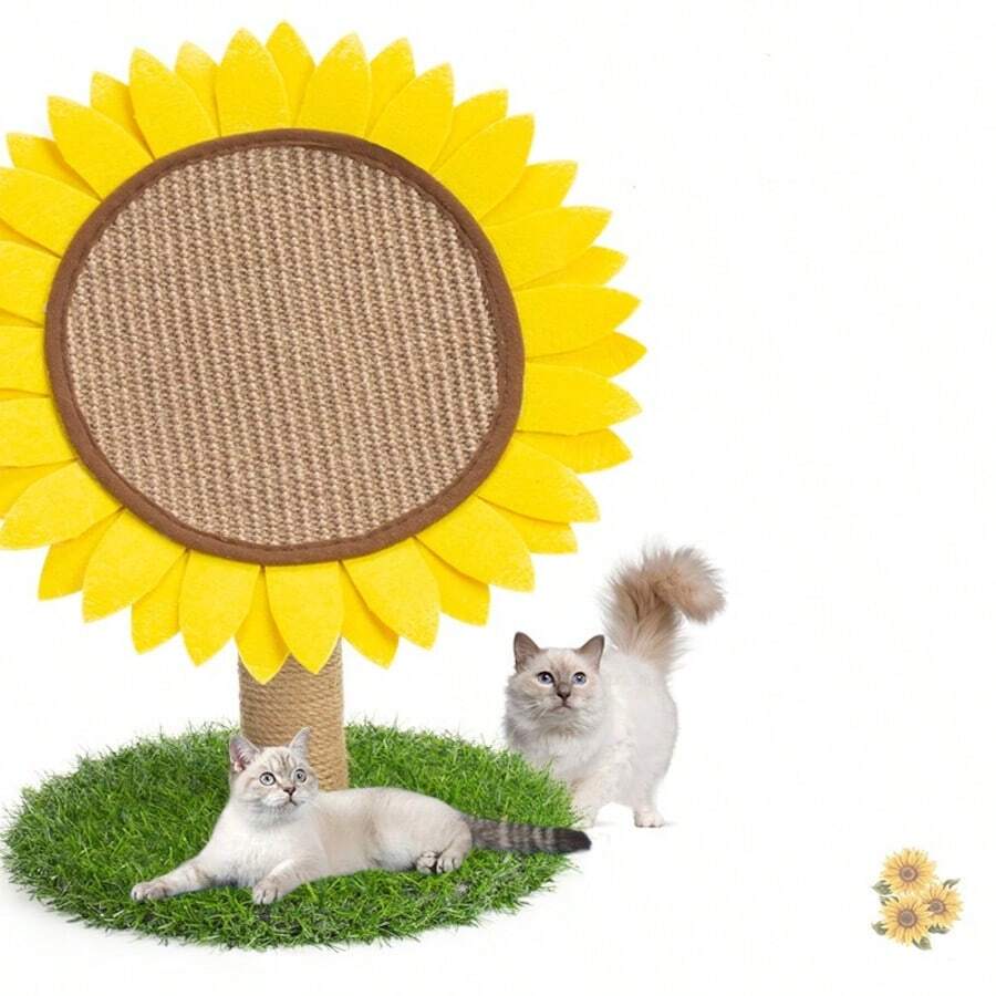 Sisal Sunflower Cat Scratching Board, Home Pet Supplies Cat Scratch Pad