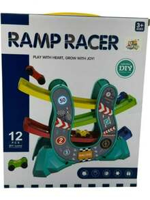 Brinquedo Pista de Carrinho Infantil com 4 Carros Ramp Racer Colorido Educativo - Multicolorido - Visão 3