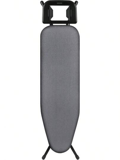 Classic Ironing Board 43 X 13/With Iron Rest| Full Metal Construction| Height Adjustable| Heat & Scorch Resistant Fabric| Anti-Skid Feet| Easy To Fold (Dark)
