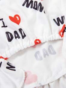 Đầm hai dây in chữ "Con yêu mẹ" dành cho chó cưng nhân Ngày của Mẹ, trang phục thường ngày thoải mái cho chó nhỏ, mùa xuân/hè. - trắng - Xem 7