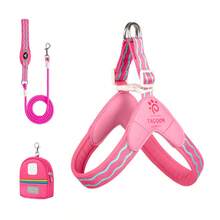 Bộ dây dắt chó hình chữ Y 3 món, bao gồm dây dắt, túi đựng và đai ngực phản quang có đệm, thoáng khí và có thể điều chỉnh, phù hợp cho chó nhỏ, vừa và lớn. - Nhiều màu - Xem 14