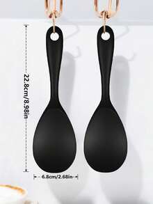 Cucharas de silicona para untar - Opciones de rojo, verde y negro - Utensilios de cocina festivos para cocinar y regalar en días festivos - Ver 11