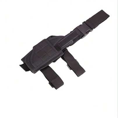 1个轻便战术腿套，可调节CS Tornado腿套，户外徒步露营腿部悬挂袋，战术装备配件